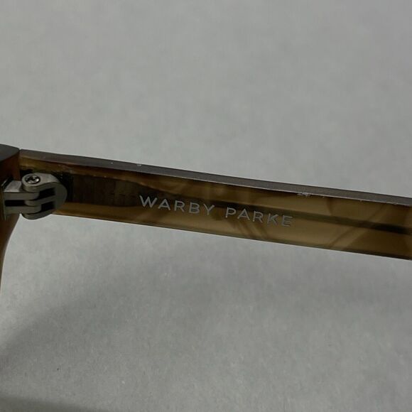 Warby Parker Eyeglasses Finn 210 Brown Marbled Frames Only 48 18 140 - Picture 4 of 10